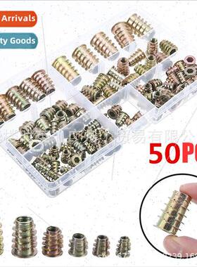 50PCS zinc alloy inner outer tooth nuts boxed M4-M10 hexagon