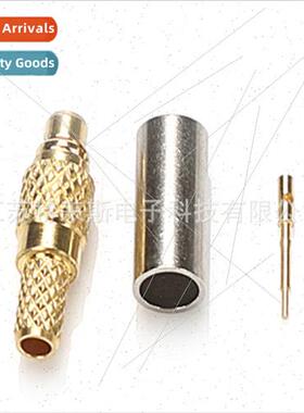 RF coaxial connector MMCX-J-1.5 straight male crimp RG174RG3