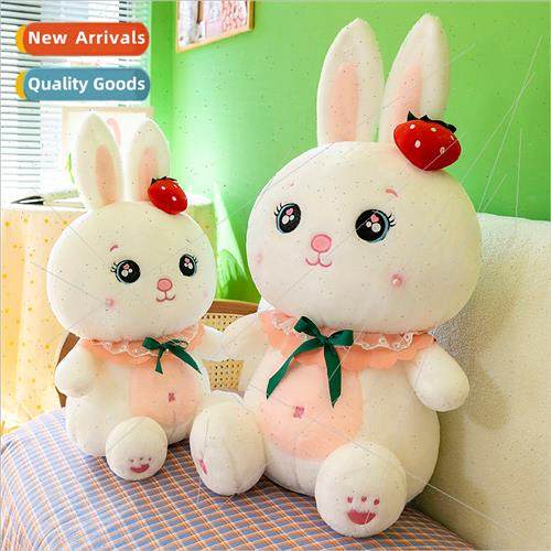 Strawberry mousse rabb doll cute strawberry rabb plush toy d