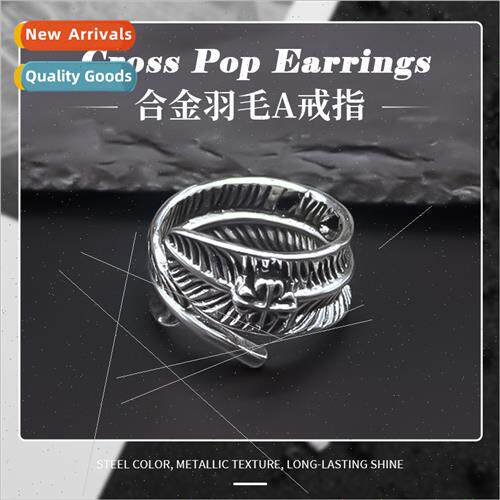 Europe Alloy Feather A Ring Punk che Ring