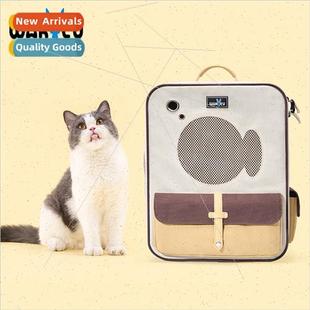 Outdoor fish pet capacy large bag cat breathable small