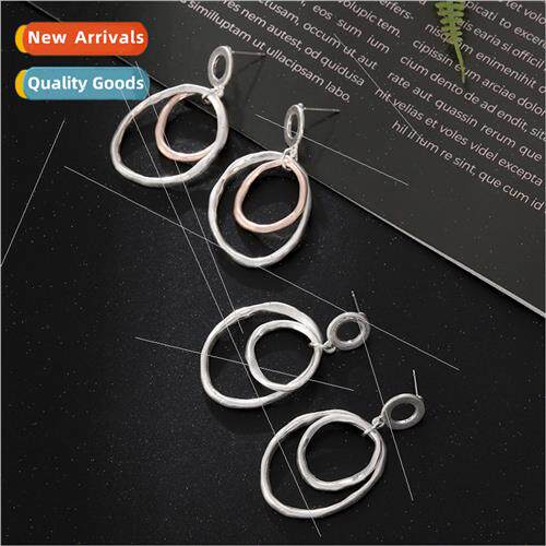 Fashion Europe compound ring shape earrings nd earrings exqu