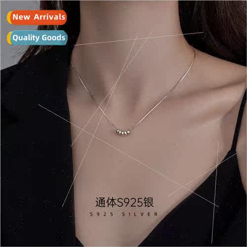 S925 lver Bright Body Wheel Necklace Female che Transfer Bea