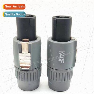 Gray Plug Audio 4-prong Plug Speaker Plug NL4FC Audio Cable