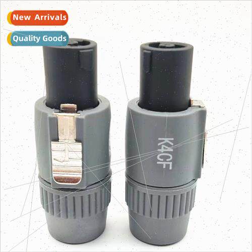 Gray Plug Audio 4-prong Plug Speaker Plug NL4FC Audio Cable