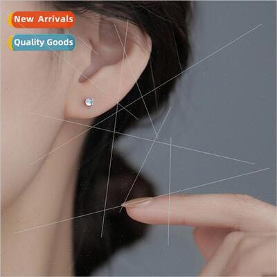 Moonstone earrings female sleep free pick dazzle color zirco