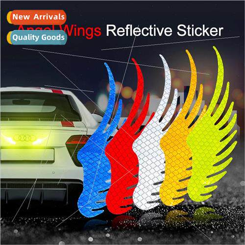 Car reflective stickers angel wings body stickers cover scra