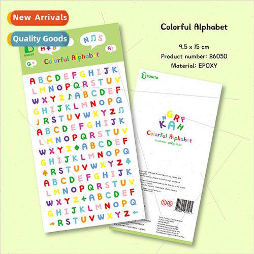Korea cute mini letters B6050 colorful drip stickers cell ph