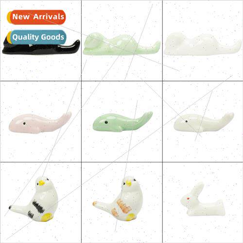 Multifunctional ceramic pen mountain whale shelves brush cal