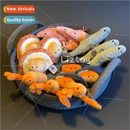 Out UK seafood scallops shrimp fish mussels modeling doll ma