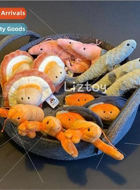 Out UK seafood scallops shrimp fish mussels modeling doll ma