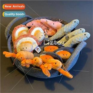 Out UK seafood scallops shrimp fish mussels modeling doll ma
