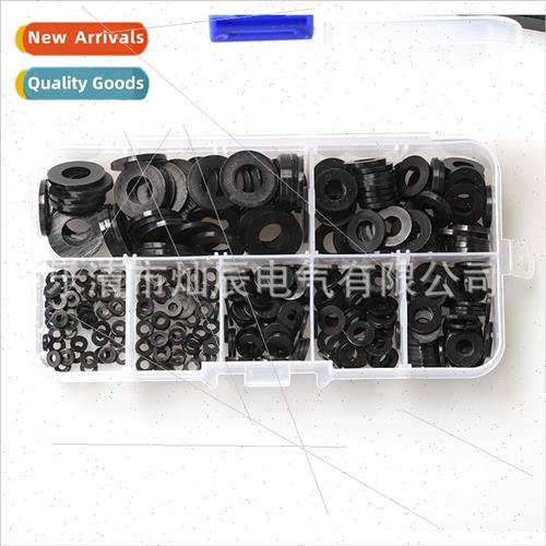 Black Nylon Washers Boxed 364pcs Nut Washers Nylon Plastic W