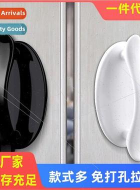 Cabinet Door Drawer Handle Closet Glass Door Handle No Punch