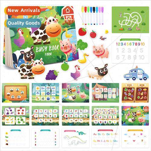 Farm theme busy bookbusy bookchildren preschool learning toy