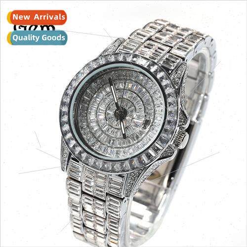Hip hop Europe fashion quartz watch wh diamonds men women ac