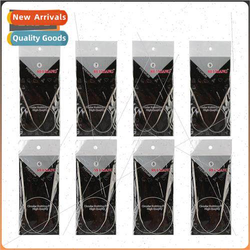 Stainless Steel Ring Needle Set 43 65 80cm Sweater Needle To