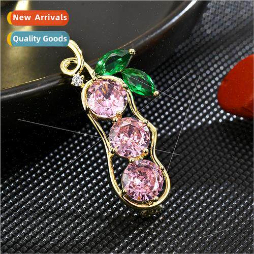 new creative small pea brooch upscale female compact clothes
