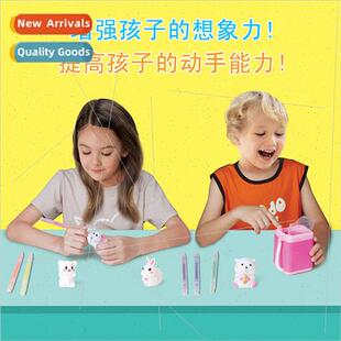 New  play house children DIY graffi changeable cute animal t