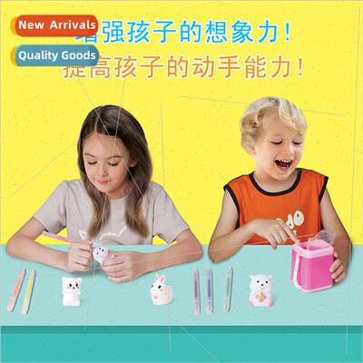 New  play house children DIY graffi changeable cute animal t