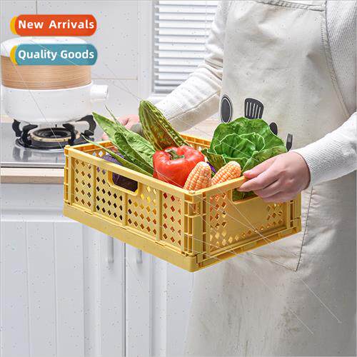 Rectangular Folding Storage Basket Kchen Organizer Plastic S