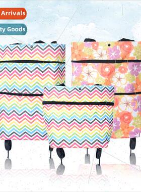 Grocery Cart Handbag Tote Foldable Tow Bag Dual Purpose Tow
