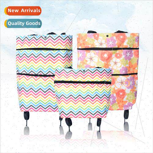 Grocery Cart Handbag Tote Foldable Tow Bag Dual Purpose Tow