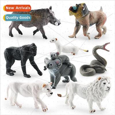 Wild animal model whe lioness ferret python cubs warthog man