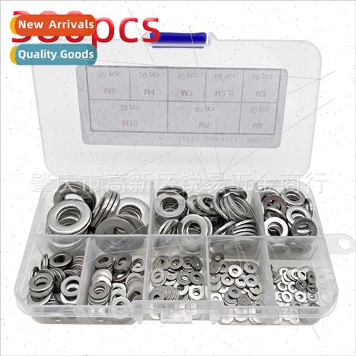 380pcs boxed 304 flat washer gasket seal k M2M2.5M3M4M5M6M8M