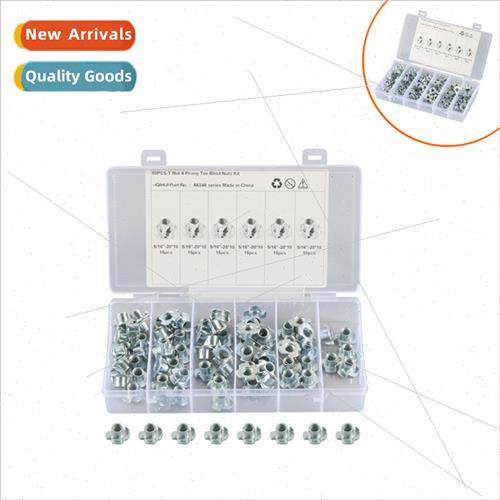 zinc plated Inch 5 16 four-jawed studs Four-pronged nuts Fou