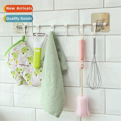 Non-marking adhesive hooks kchen sticky hooks six in a row h