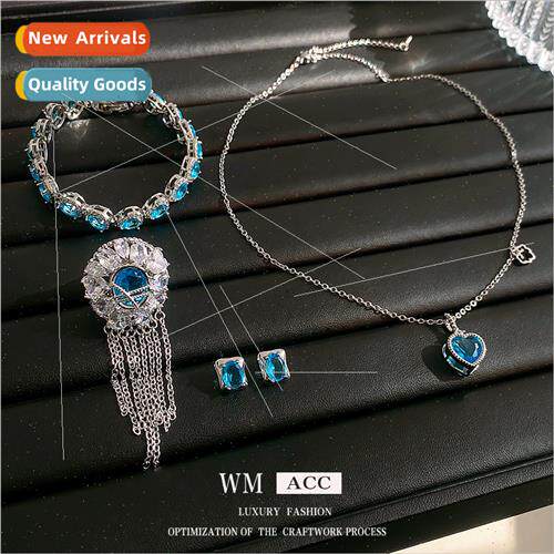 Zirconia Open Ring Oval Tassel Index Ring Fashion che Hundre