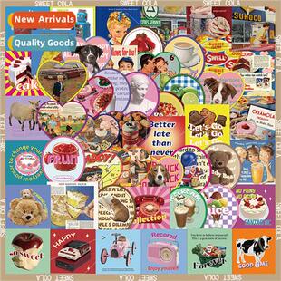 50 Cute Sweetheart Coke Love Label Stickers Decoration Handb