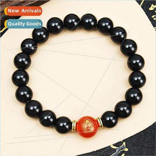 Buddhist eight guardian gods red agate hot gold Buddha imati