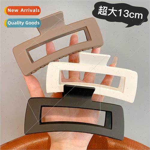 Large frosted square grab clip Korea ins hair accessories ba