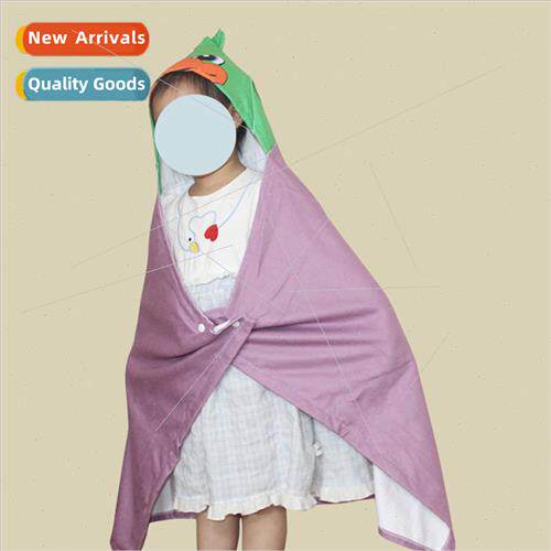 Children Quick Dry Bath Towel Poncho wh Hooded Girls Boys Ab
