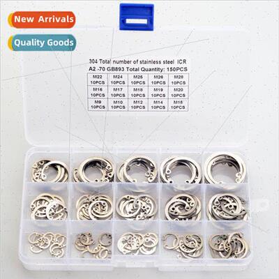 150pcs Stainless Steel 304 Hole Retaining Ring Hole Circlip