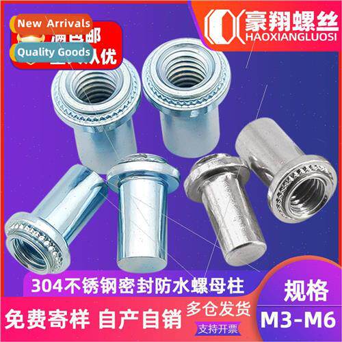 304 Sealed WaterproNut Column BS Galvanized Blind Rivet Nut