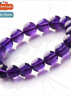 Natural Amethyst Bracelet Deep Amethyst ngle Loop String HJe