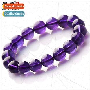Natural Amethyst Bracelet Deep Amethyst ngle Loop String HJe
