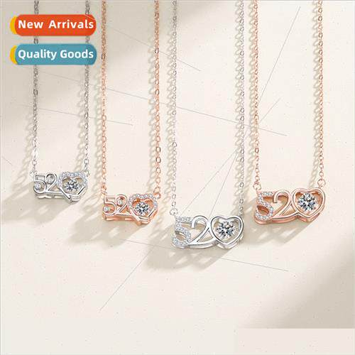 S925 lver 520 Necklace Beating Heart Heart Moves Heart Shape
