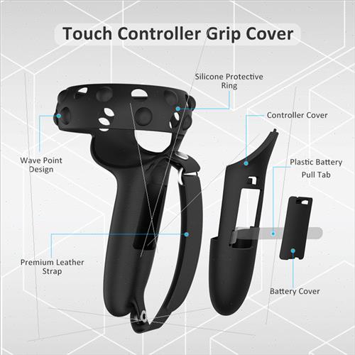 New Oculus quest2 extended silicone grip case quick change b