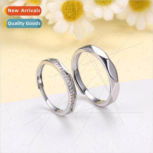 Korea couple ring pair simple Korea long-distance love ring
