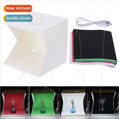 LED Photo Booth 40cm Studio Set Foldable Button Fixed Softbo