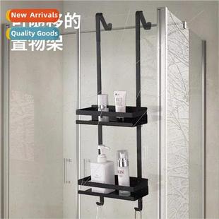 Stainless steel wall-mounted shelves whout holes shower door
