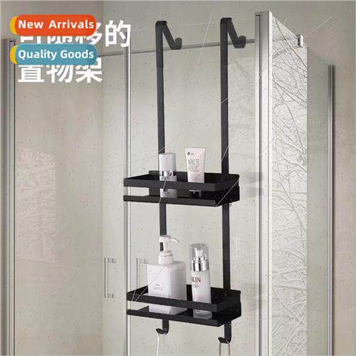 Stainless steel wall-mounted shelves whout holes shower door