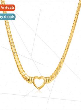 Europe nd fashion stainless steel snakebone chain ins love t