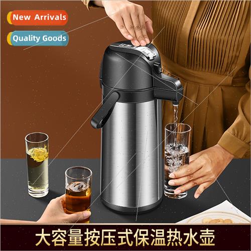 Pneumatic hot water kettle thermos flask warmer press type h