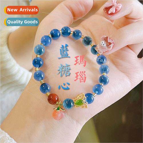 semisugar incense gray dream blue bracelet loose peace butto
