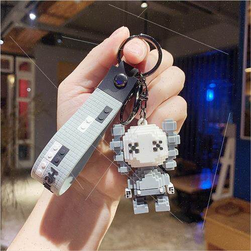 Block violent bear kwas key chain book bag key small pendant
